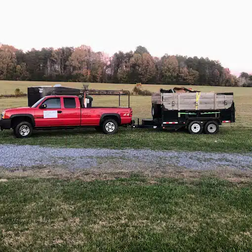 C&L Junk Removal Trailer and Dumpster